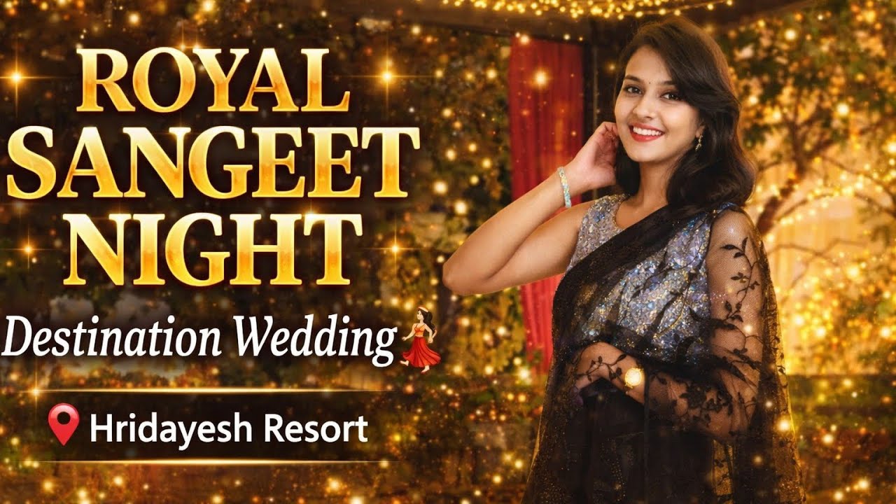 Sangeet Night at Hridayesh Resort 💍✨ | Destination Wedding Vibes in Uttarakhand #love #life #india 