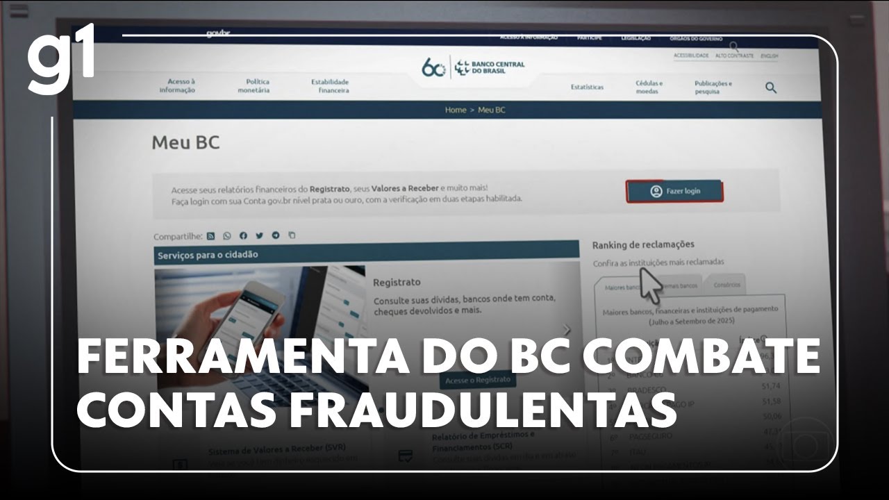 Jornal Hoje: Ferramenta do Banco Central aumenta prote&ccedil;&atilde;o contra a abertura de contas fraudulentas
