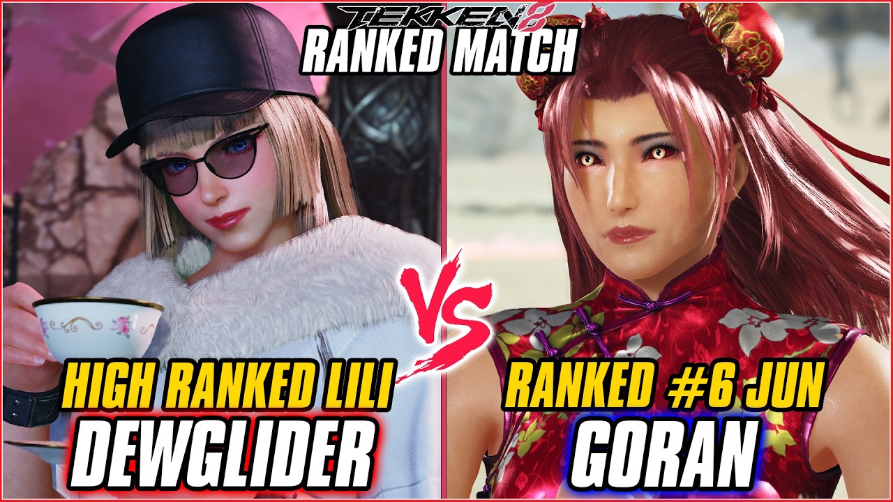 TEKKEN 8 ▰ DEWGLIDER (Lili) vs GORAN (#6 Ranked Jun) ▰ T8 RANKED GAMEPLAY