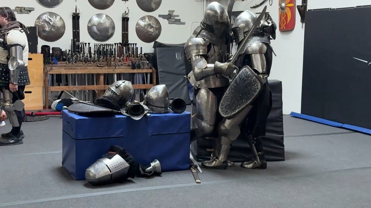 Buhurt Armored Combat - Indoor Sparring & Training 19 - Los Angeles Golden Knights
