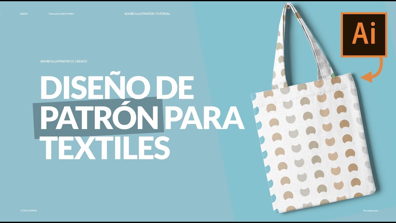 🙀 Cómo hacer patrones (patterns) básicos para textil - Bolsa de Viaje en Adobe Illustrator CC