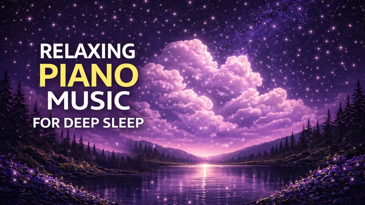 Fall Asleep With Gentle Piano 🌙 Relaxing Sleep Music ✨