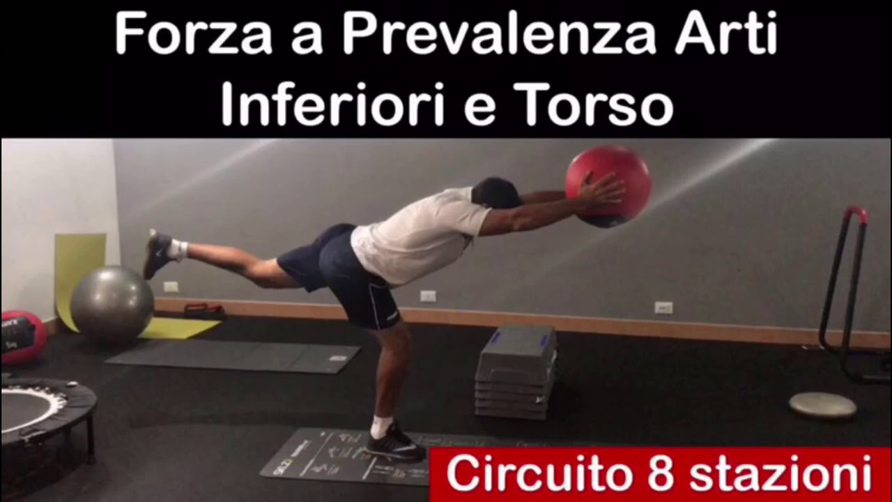 Circuito forza muscolare calcio nella preparazione precampionato