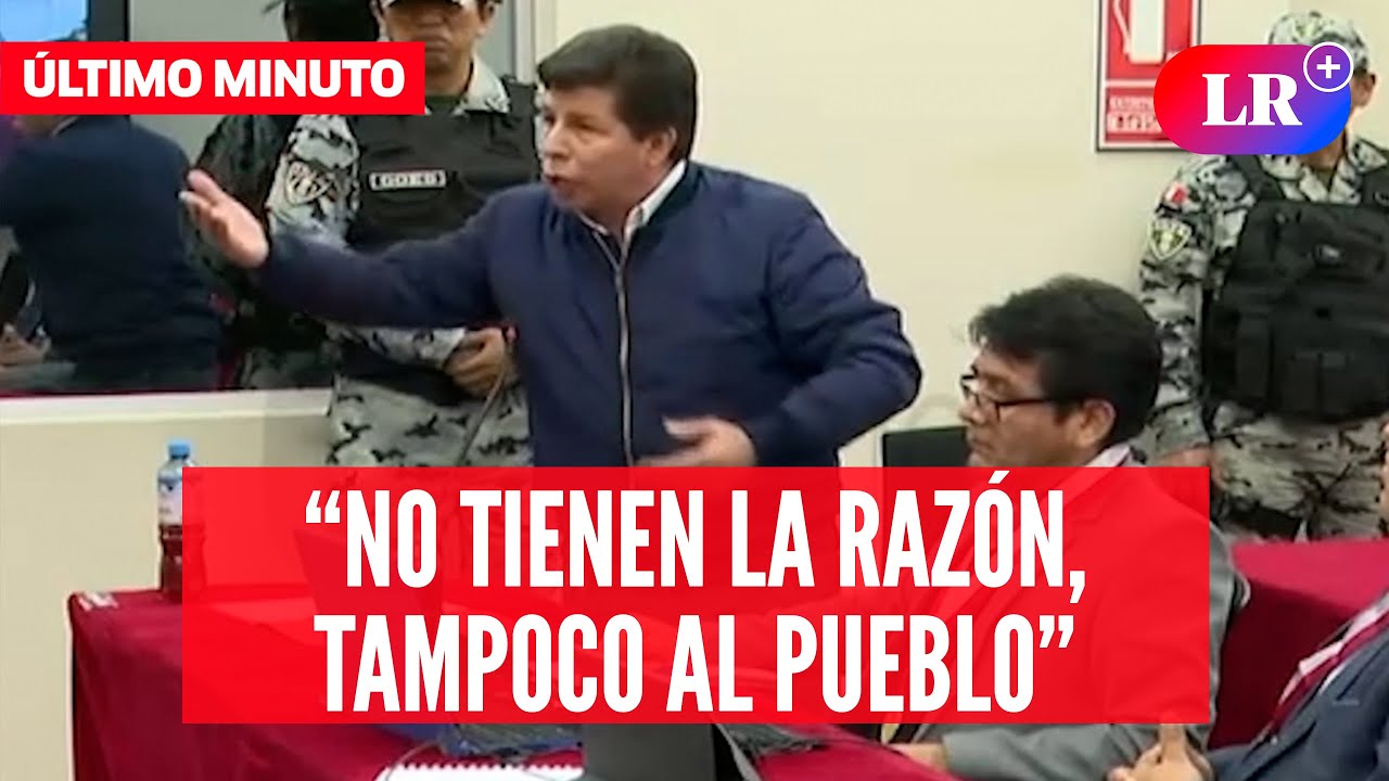 🚨 PEDRO CASTILLO protagoniza FUERTE DISCUSIÓN con JUECES y se retira de la sala | #LR