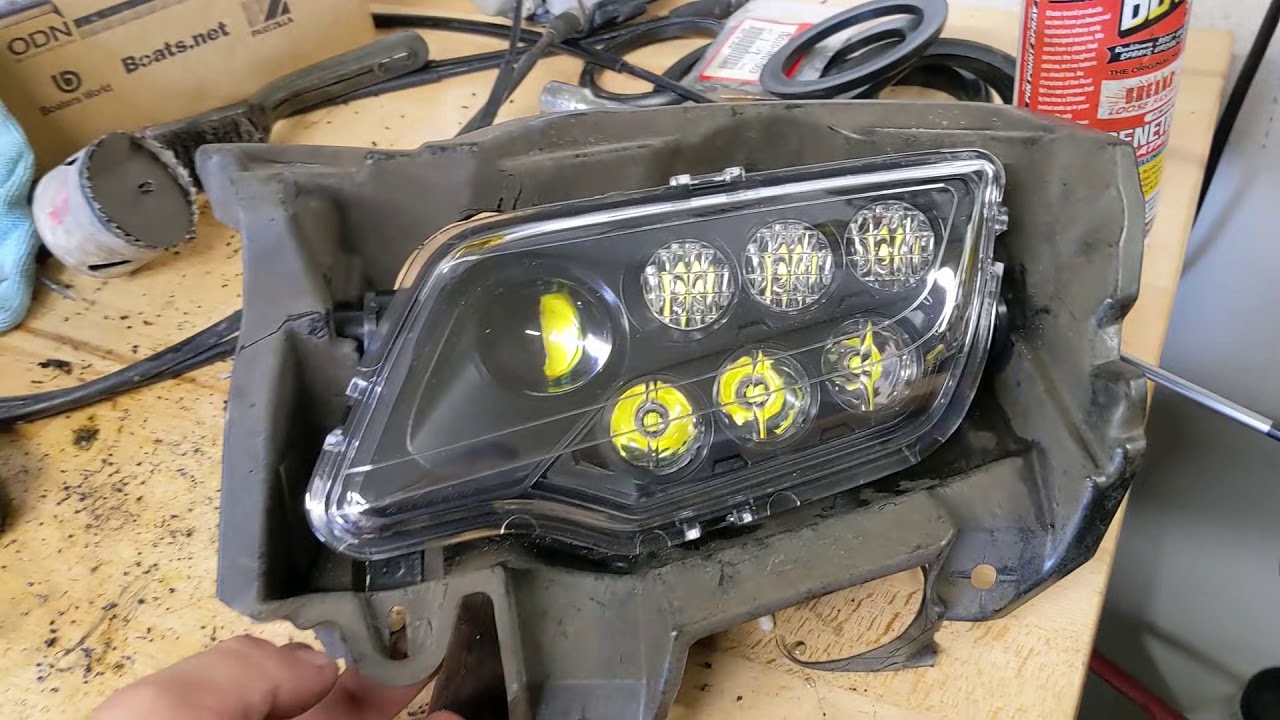 How to install P1000 LED headlights Foreman Rancher Rubicon