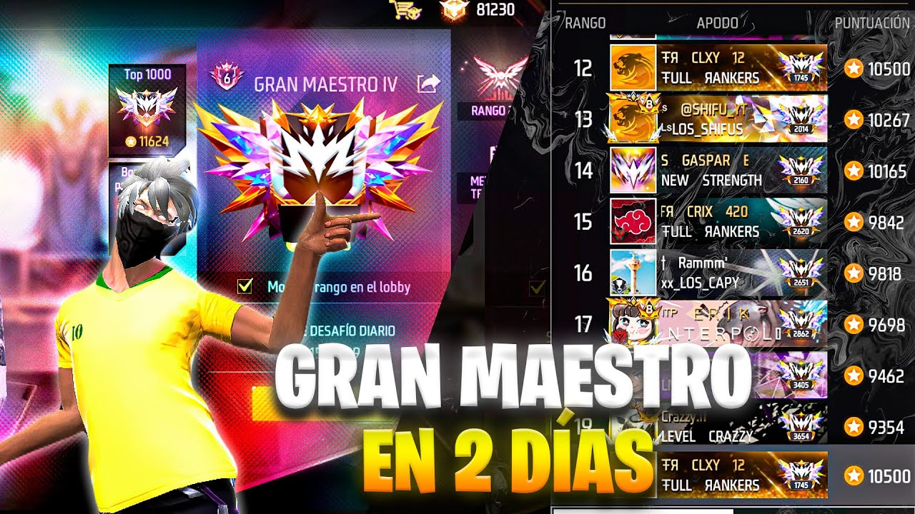 ASI VOLVI A SUBIR A GRAN MAESTRO EN SOLO 2 DIAS| TEMPORADA 49 | FREE FIRE