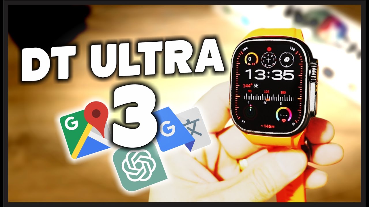 Smartwatch DT ULTRA 3 com GOOGLE MAPS, CHAT GPT e LOJA DE APPS !