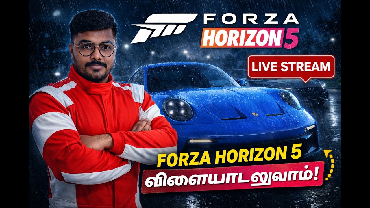 Forza Horizon 5 LIVE 🔴 Insane Speed + Rain Drive 🌧️ | Tamil Gameplay