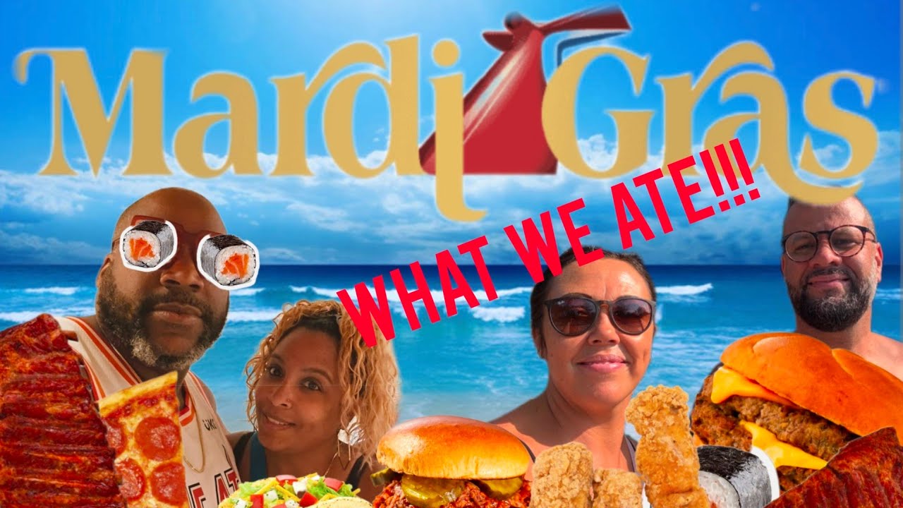 Carnival Mardi Gras-May 2024-What we ate at the FREE (and some paid) dining options 4K