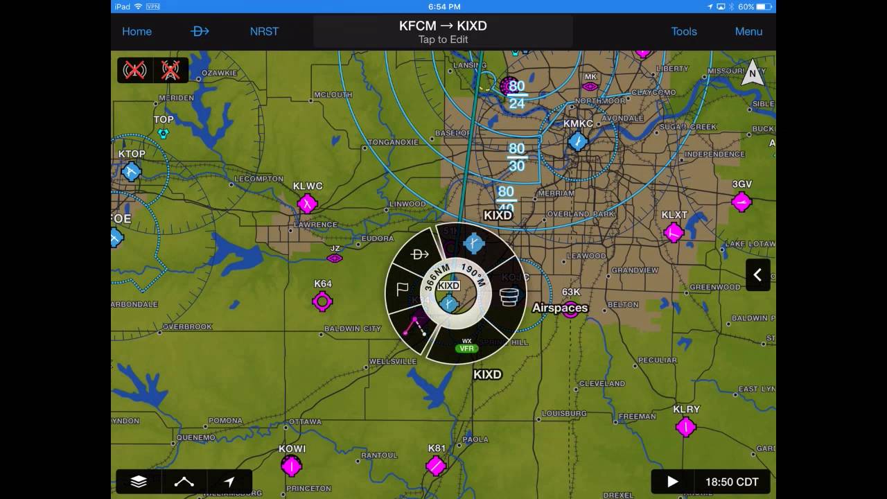 Garmin Pilot: Chart Overlays