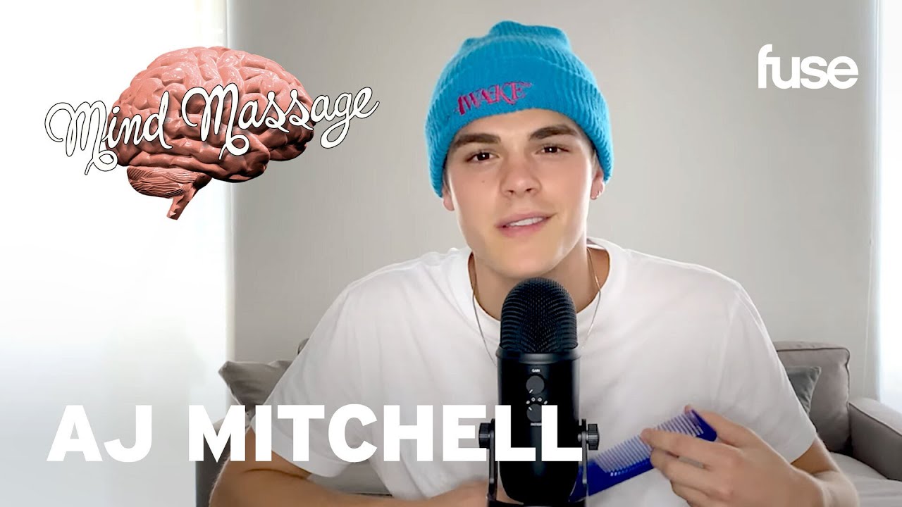 AJ Mitchell Does ASMR with Sand, Talks 