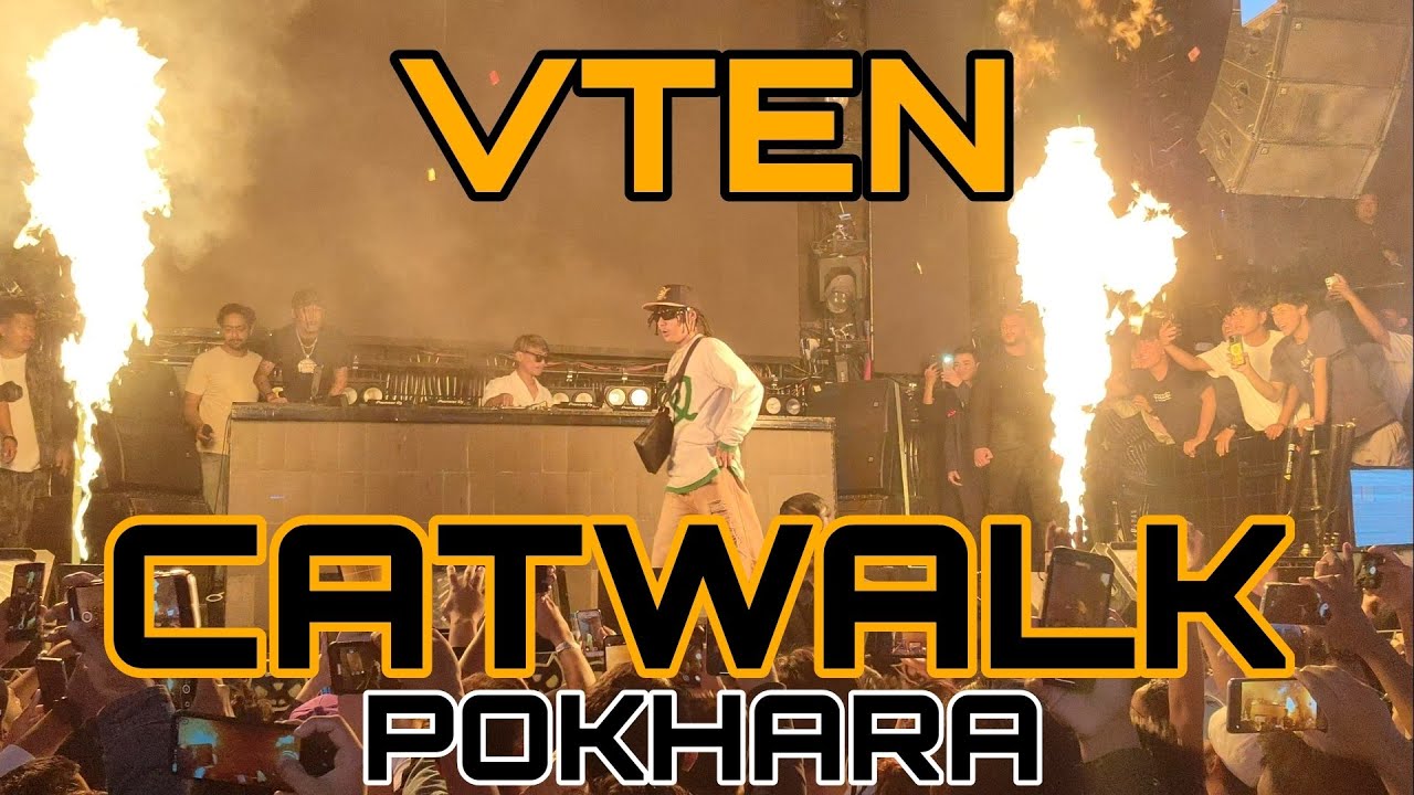 Vten Entry At @CatwalkPokhara   2024 || Crowd gone crazy @VTENOfficial  #vten