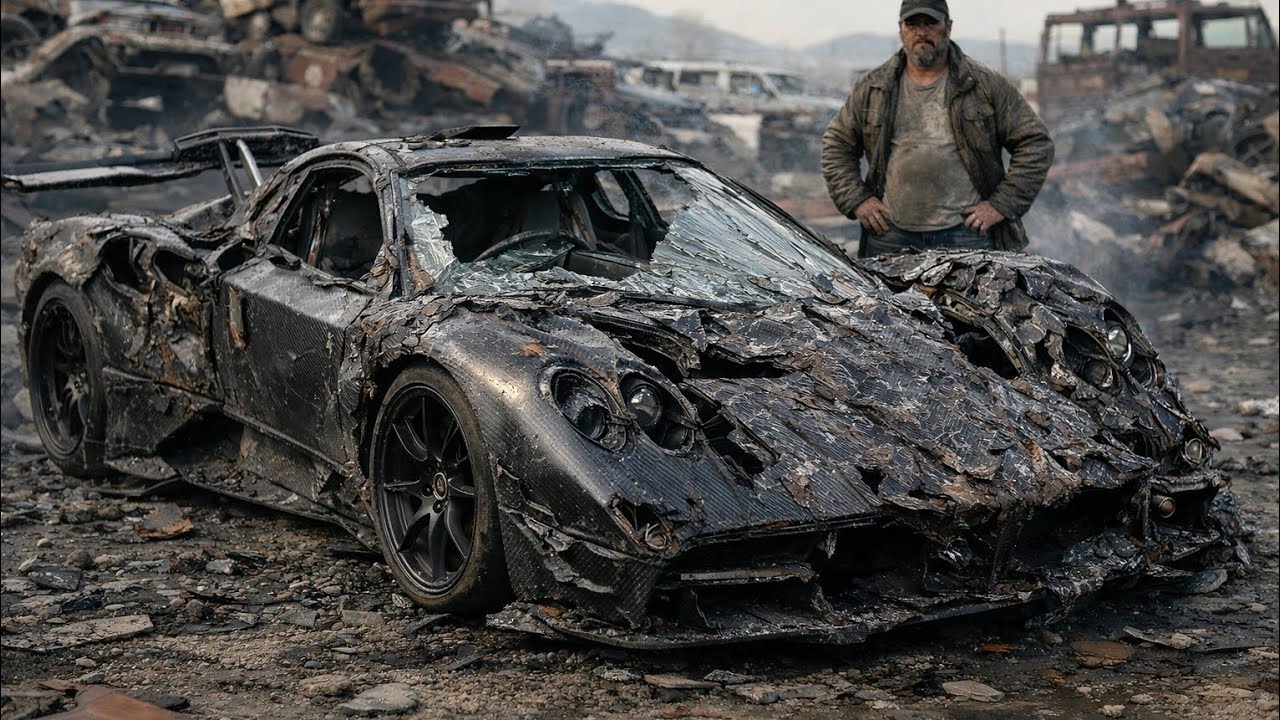 I Found a DESTROYED Pagani Zonda in a Junkyard… Full Carbon Fiber Restoration | ASMR 