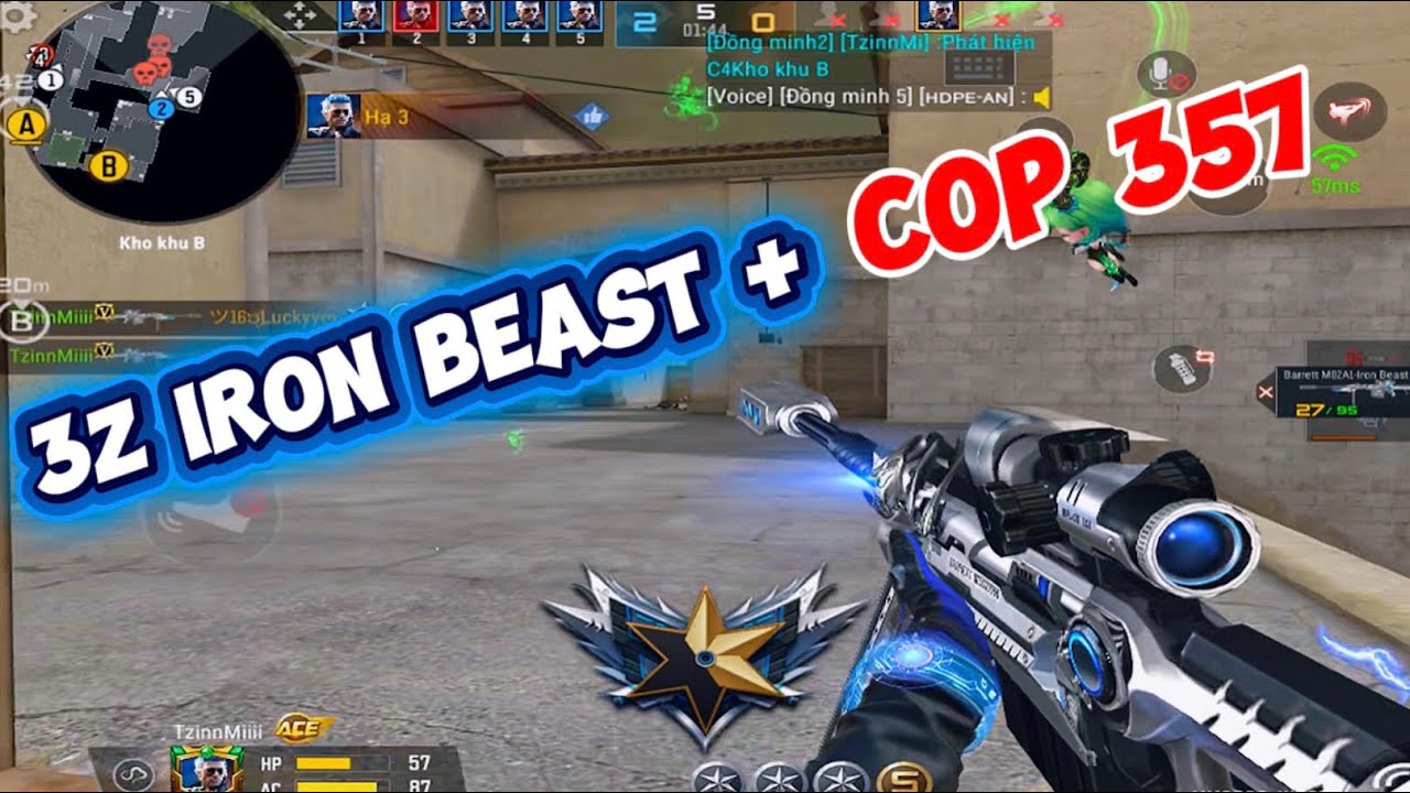 CF Legends : Trải Nghiệm Full Sét  3Z M82A1 Iron Beast | COP 357 | Búa Thor 
