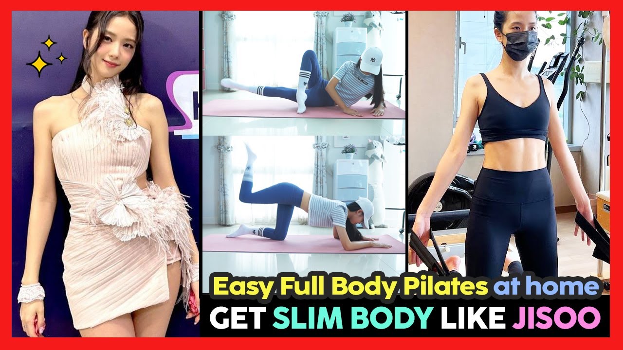 🌸 Consigue un cuerpo delgado como BLACKPINK JISOO | Pilates fácil de cuerpo completo en casa