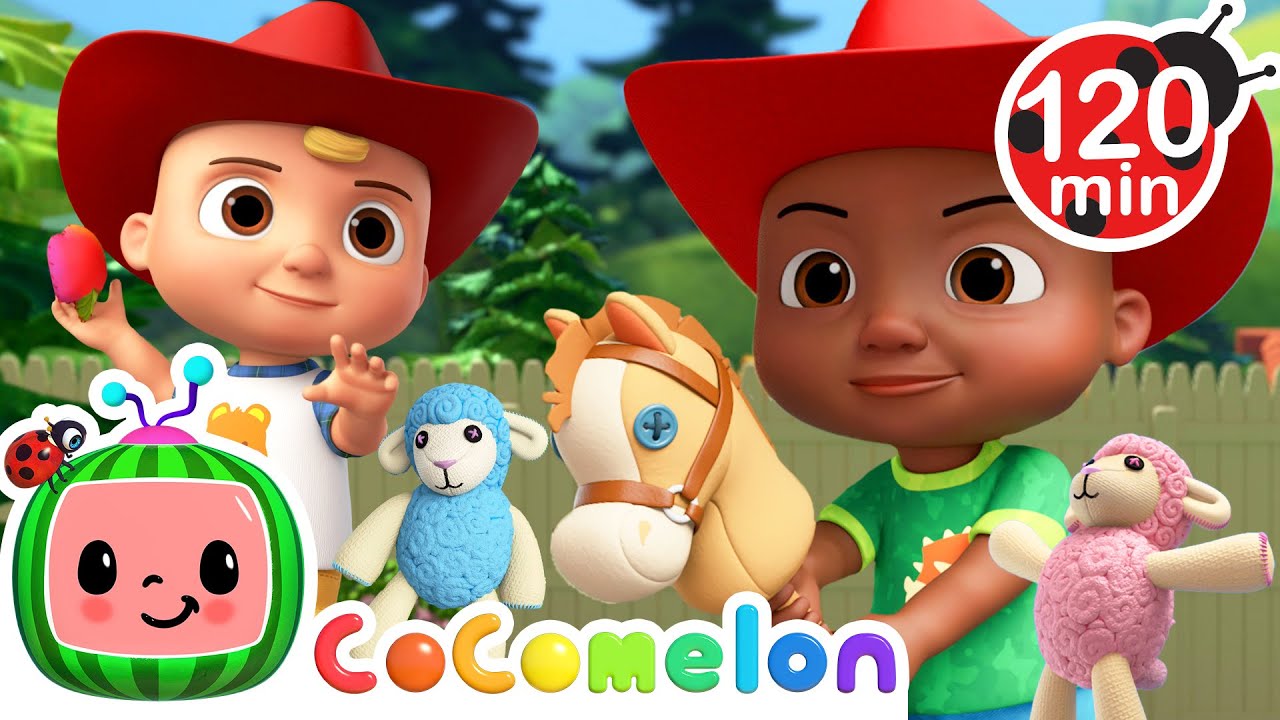 Baby Cowboys + Baa Baa Black Sheep! 🐑 | CoComelon Nursery Rhymes and Kids Songs | Animals for Kids