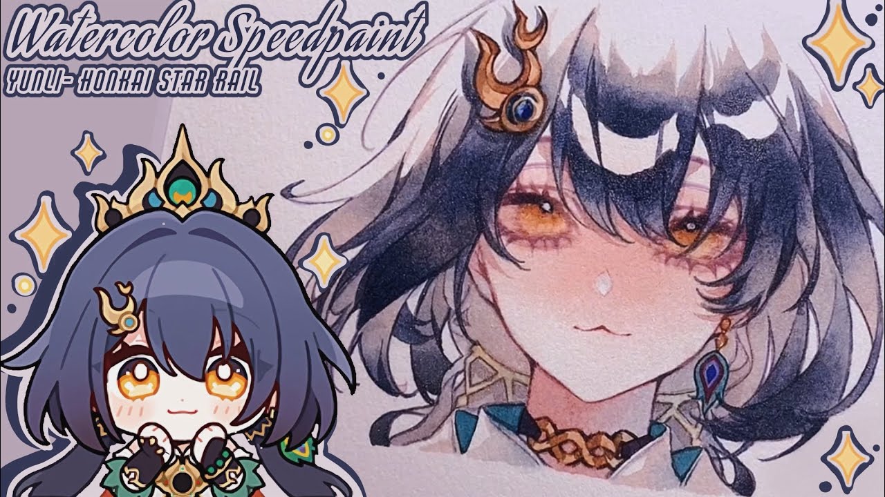 ♡[Watercolor Speedpaint] Yunli-Honkai Star Rail ♡