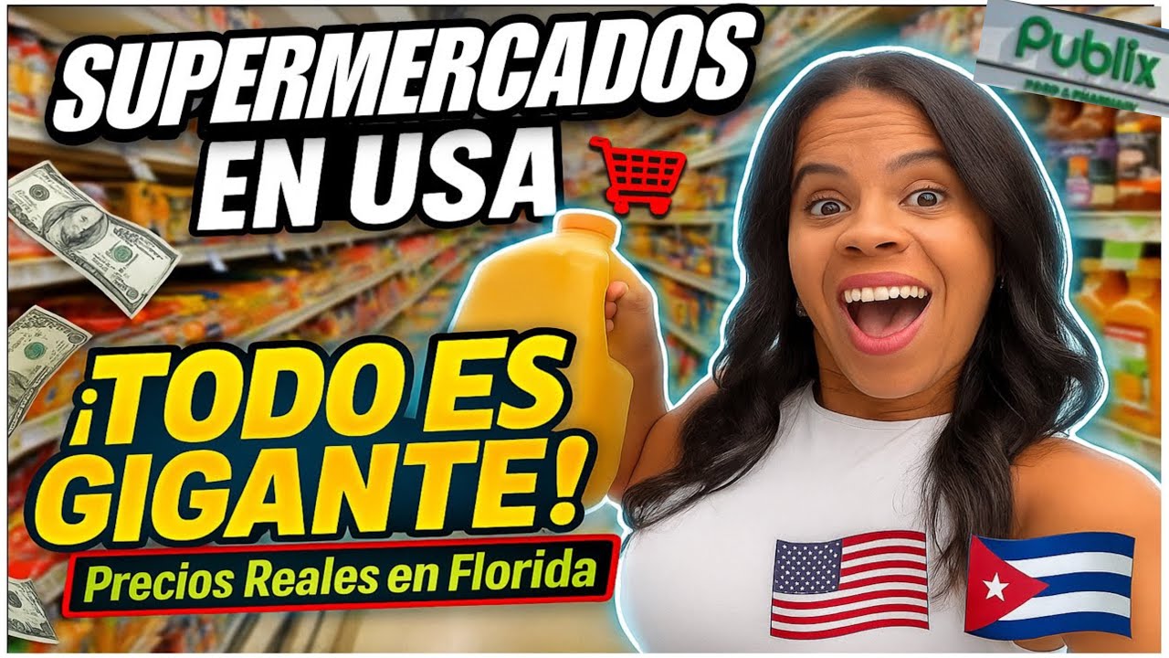 😱 Supermercados en Estados Unidos: ¡TODO es gigante! 🛒 Precios Reales en Florida 💵