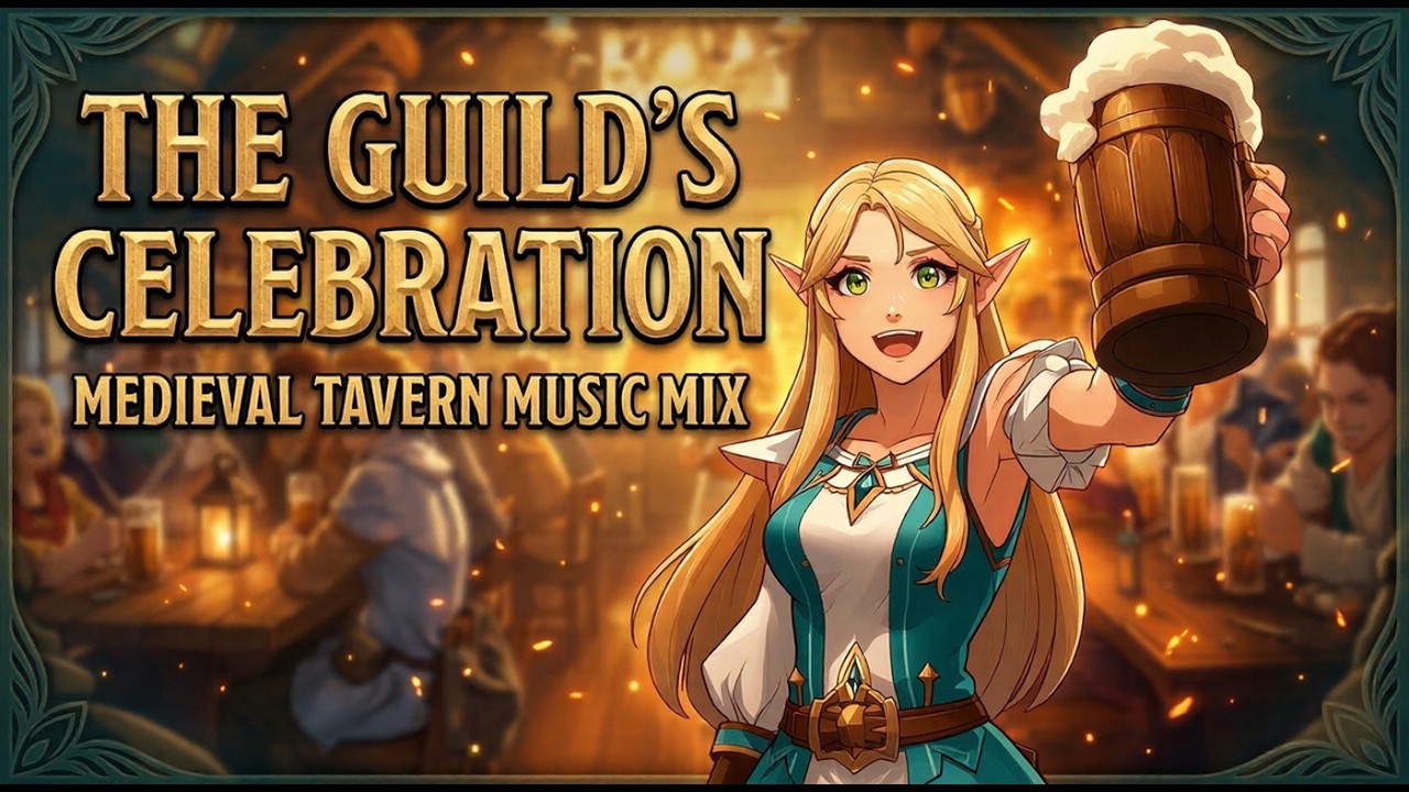 The Guild's Celebration 🍻 Upbeat Medieval Tavern Music & Ambience