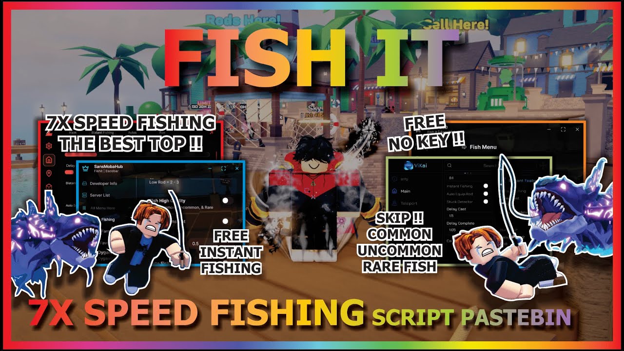 FISH IT Script Pastebin 2025 AUTO FARM, 5X SPEED FISHING, FREE INSTANT FISHING, PERFECT (NO KEY) 🌿🐟