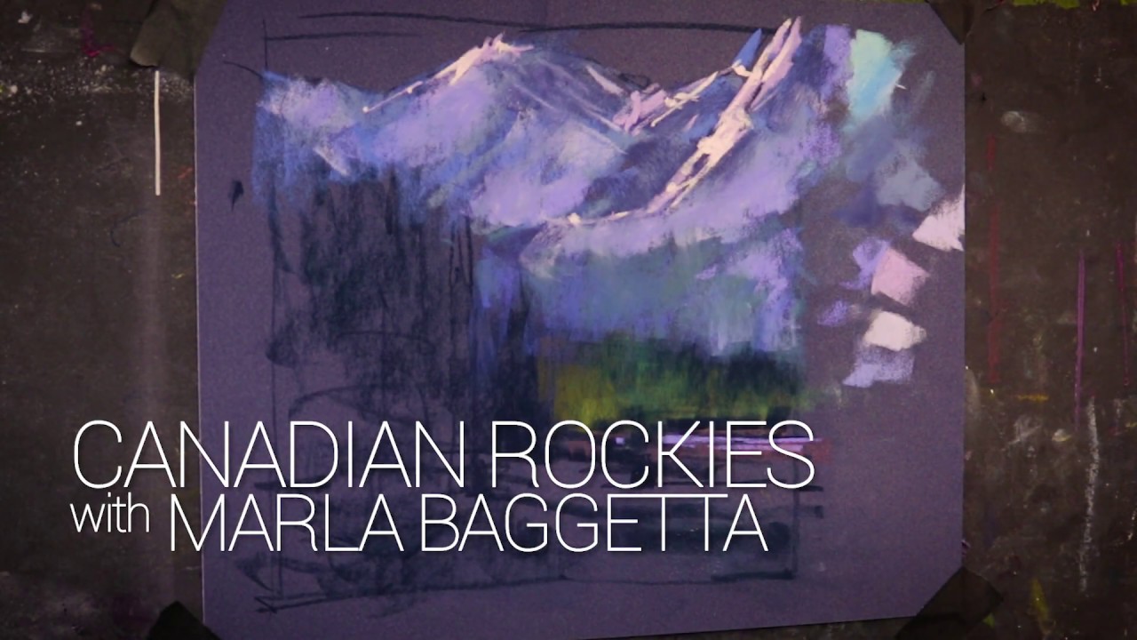 Canadian Rockies - Pastel Painting Landscape Demo