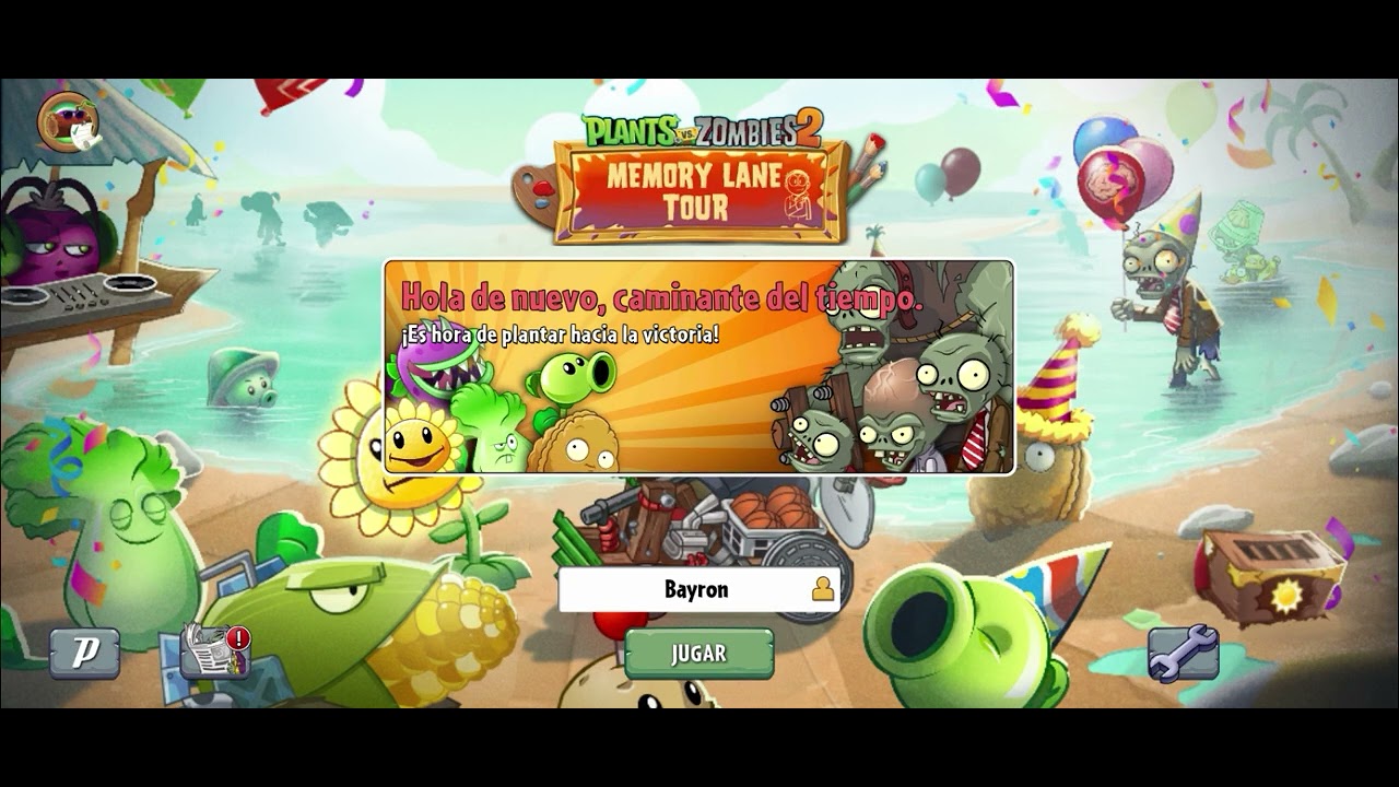 Plantas vs zombies 2 Memory Lane Tour RMS parte 1 leer la descripción 