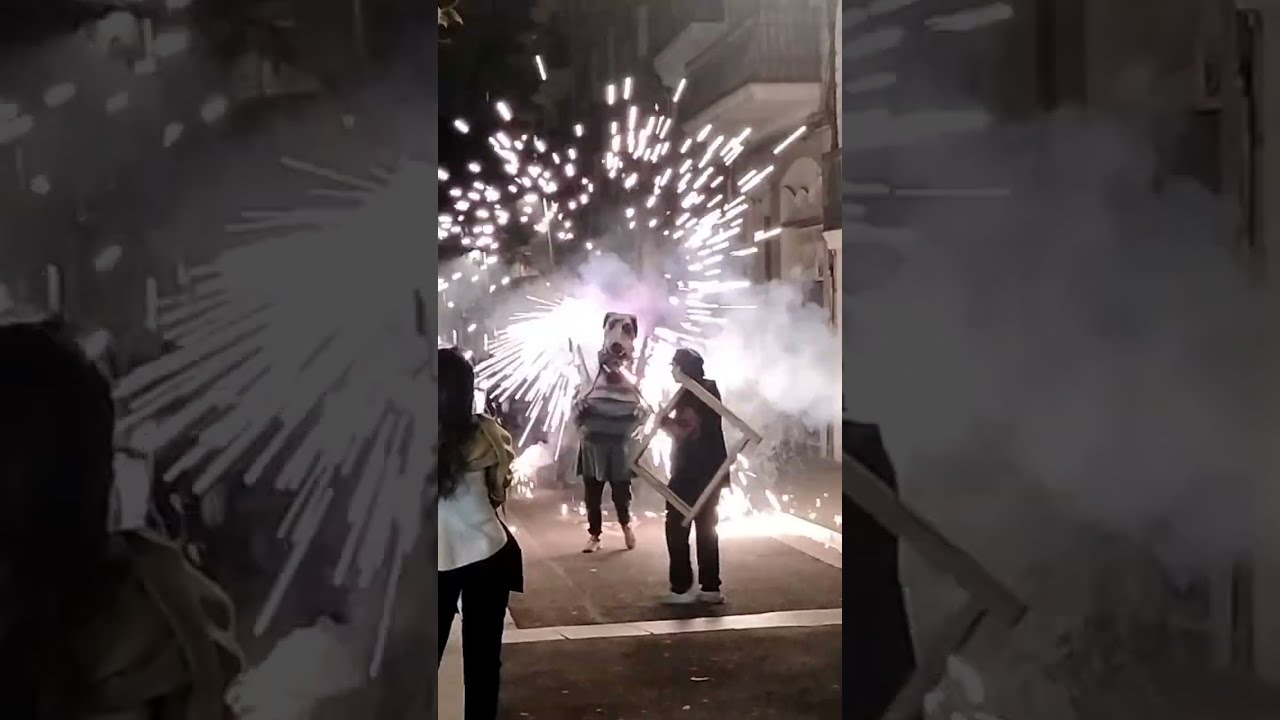 Barcelona,Spain 2024, Street Festival, Christmas uncut