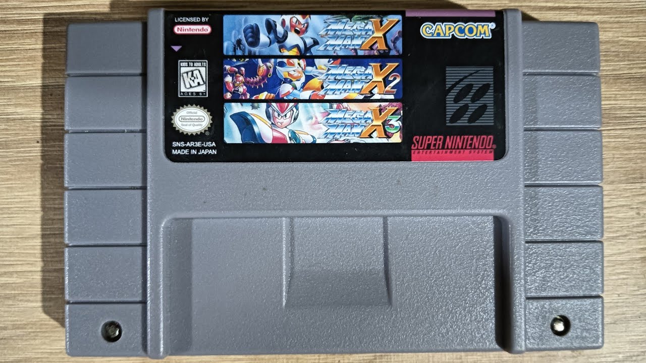 Megaman X1 + X2 + X3 en un cartucho SNES