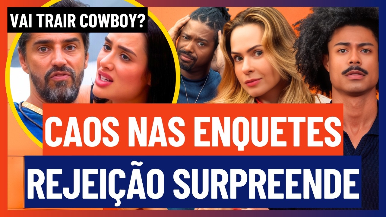 🔵 REJEIÇÃO de Ana Paula ASSUSTA e CAOS TOMA CONTA das ENQUETES no Paredão | BBB 26