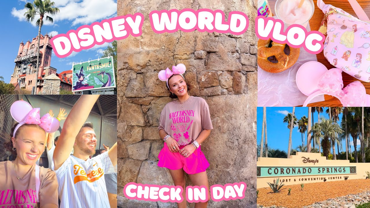 DISNEY WORLD VLOG  | CHECK IN AT CORONADO SPRINGS, HOLLYWOOD STUDIOS DAY, MAGIC KINGDOM NIGHT