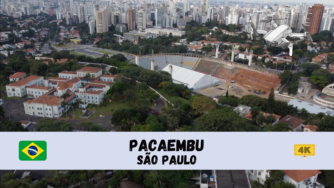 [4K] 🇧🇷 Pacaembu, S&atilde;o Paulo - by drone 🇧🇷