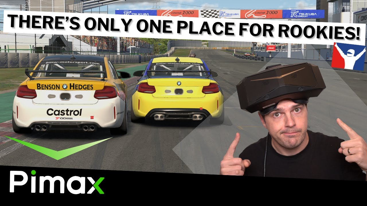 Back to iRacing Rookies, for my FIRST races in VR! l Pimax Crystal Light