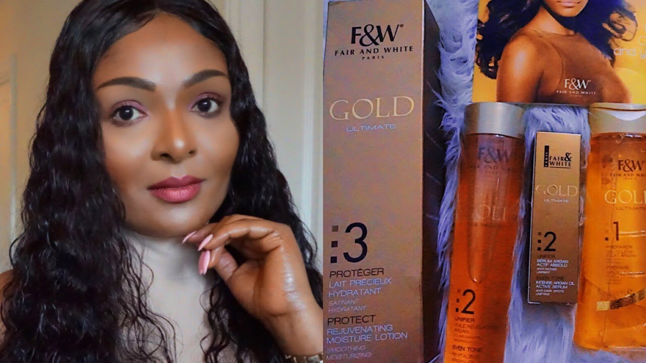 SKIN TONING: The FAIR AND WHITE PARIS GOLD ULTIMATE Range #skinglightening #skinbrightening