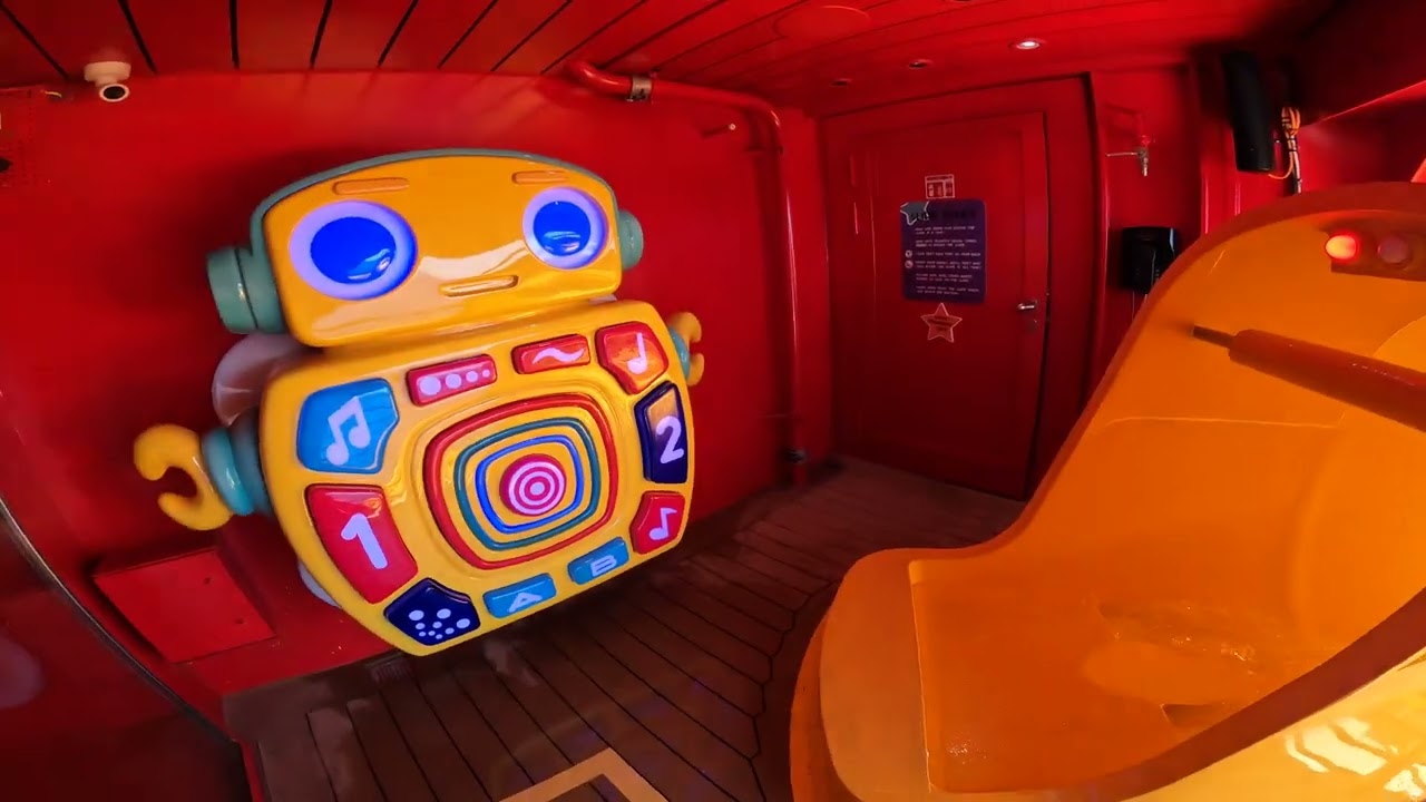 Disney Wish Slide-a-sarus Rex Waterslide POV