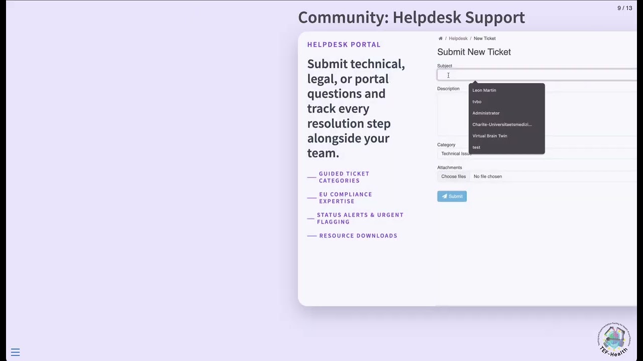 TEF-Health Platform Demo – Connecting Healthcare Innovators with Trusted Services Across Europe