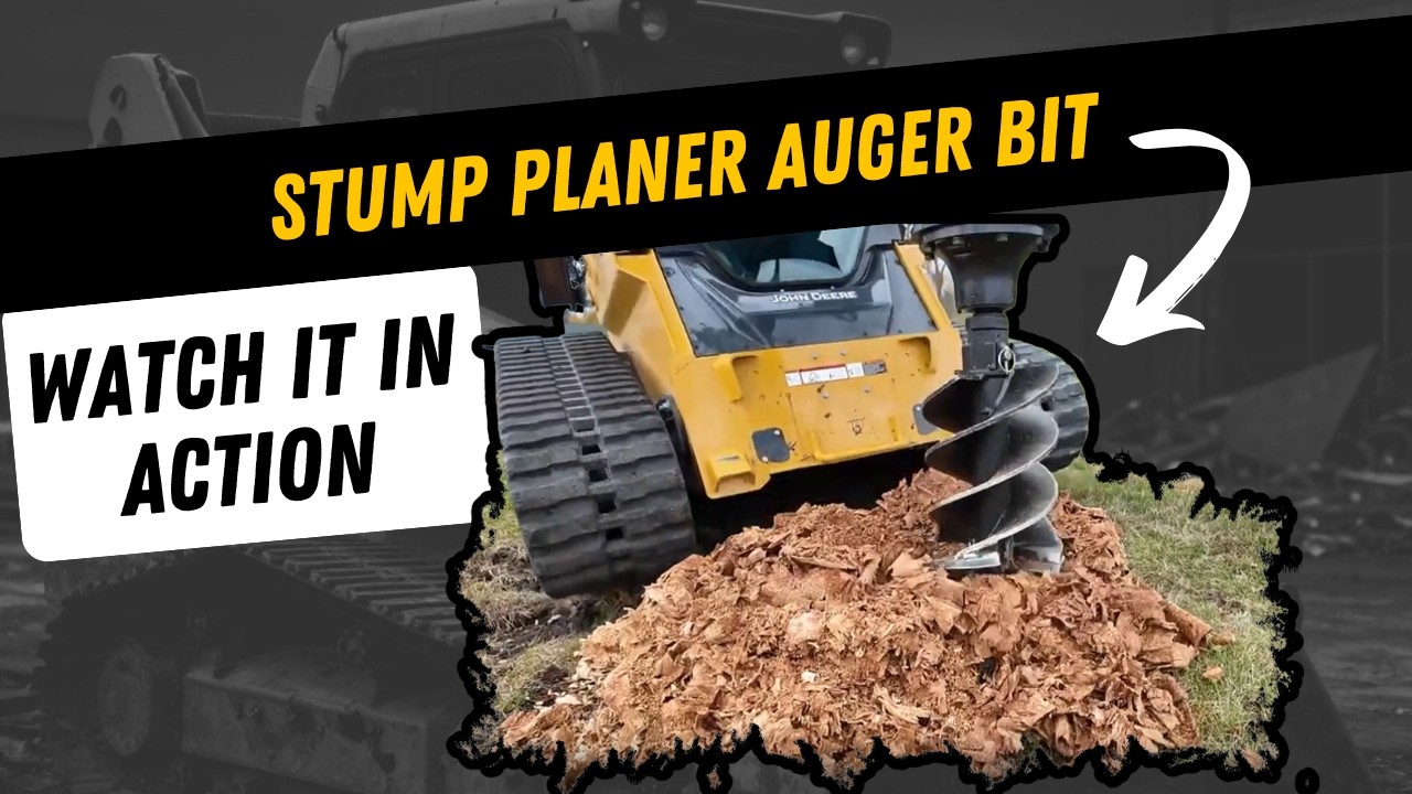 Lowe Stump Auger Bit Stump Removal Demo | Faster Than a Stump Grinder?