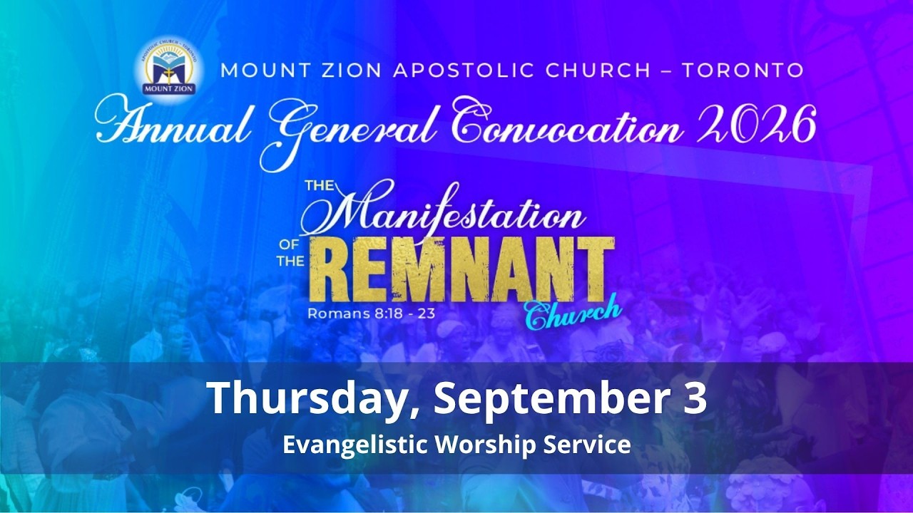 Annual General Convocation | Thursday, September 3, 2026