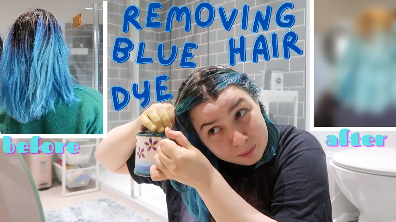 Removing Blue Hair Dye after 3 months of dying blue