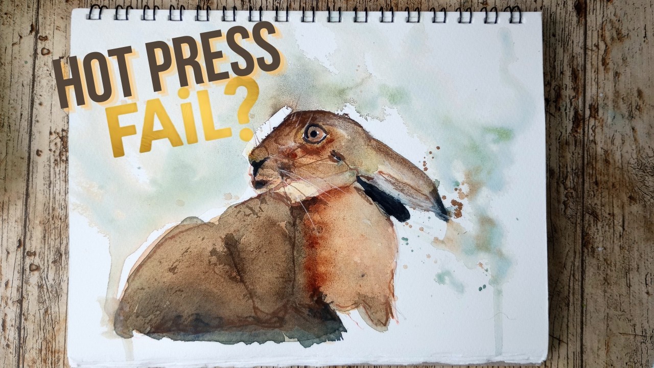 Watercolor Hare on Different Paper – Here’s What I Learned