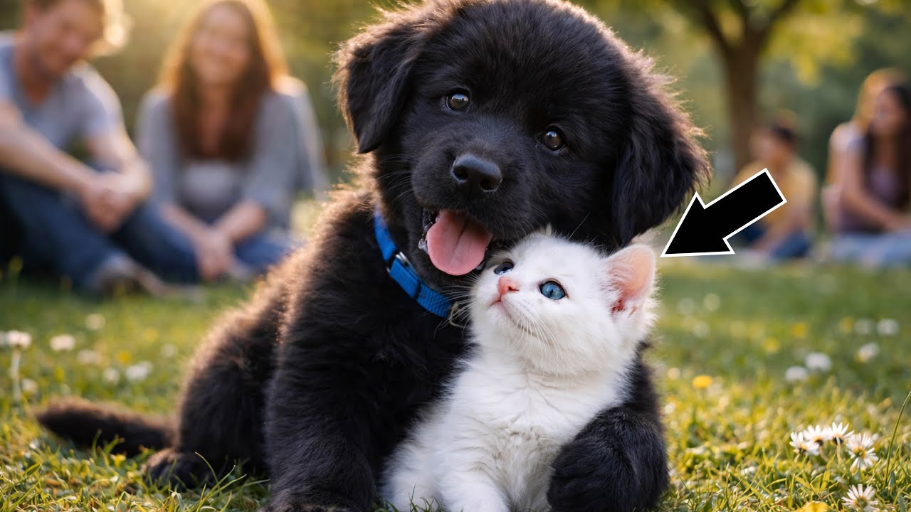 Tiny Kitten Caught Everyone’s Attention—The Puppy Chose Her