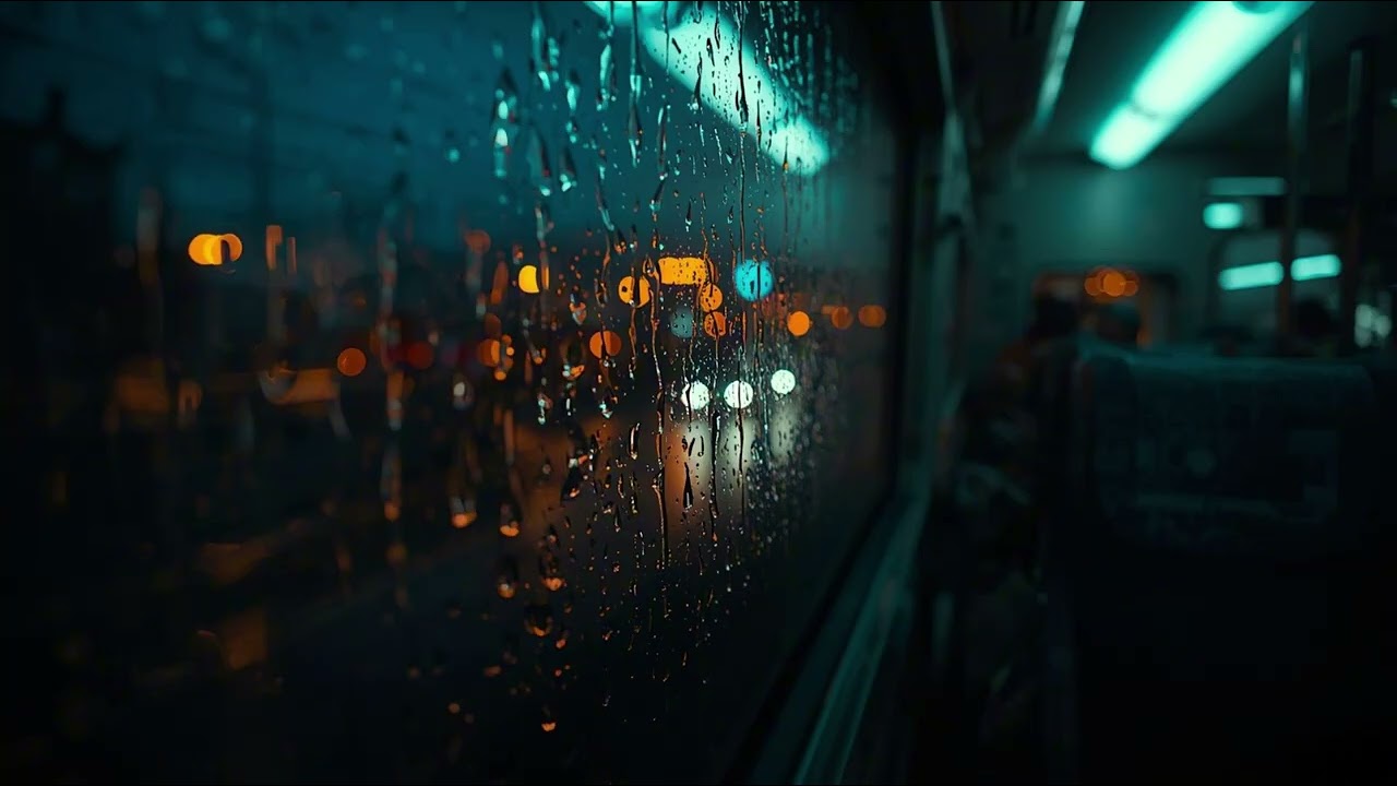 Rainy Train Ride 🚆 Lofi Beats for Relaxing & Study