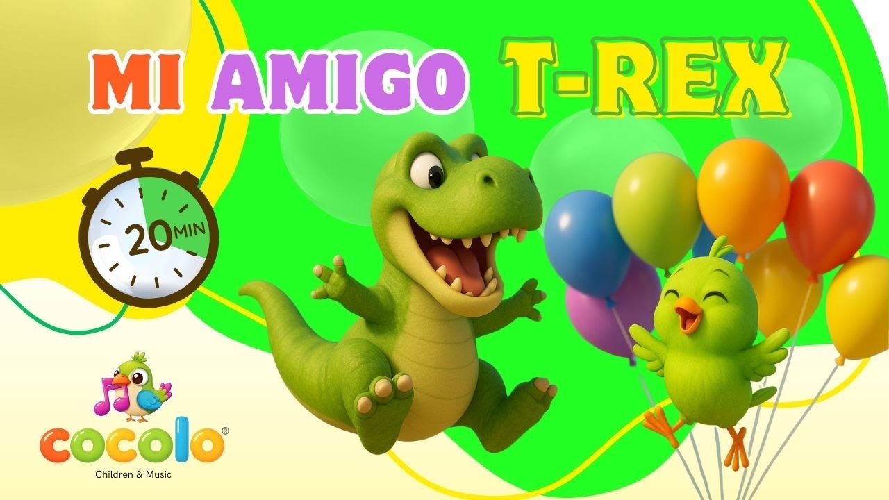 El T Rex Canta y Baila | Canciones Infantiles Divertidas | Cocoló