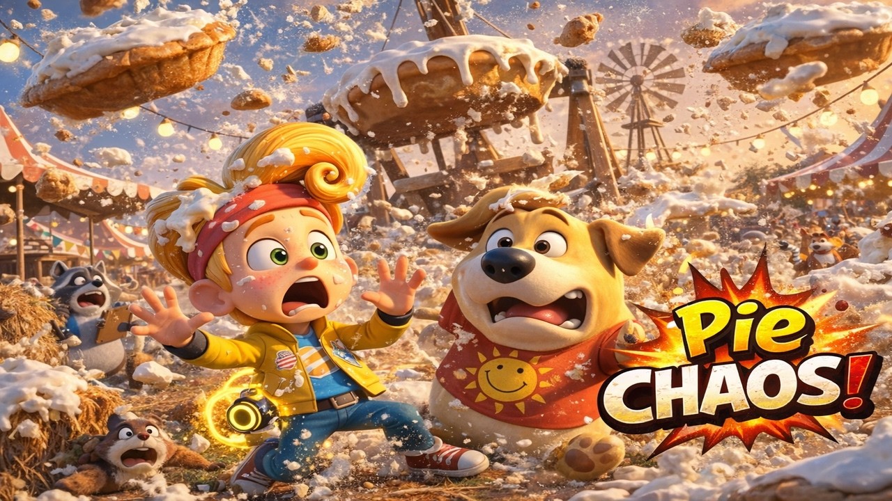 Maxi & Boltie’s Pie Catapult Catastrophe! 🥧💥 Farm Fair Goes Wild Funny Cartoon