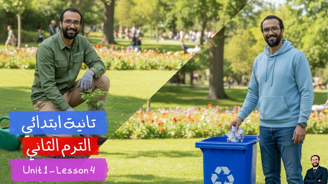شرح انجليزي الترم الثاني | الصف الثاني الابتدائي | الوحدة الأولى الدرس الرابع | أبسط شرح لا يفوتك