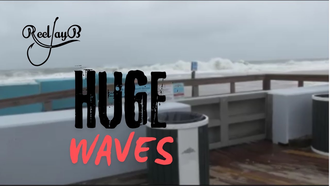 Hurricane Erin Is Here!  No Rain And Light Wind But HUGE Waves!  Ocean City MD #oceancitymd #ocmd