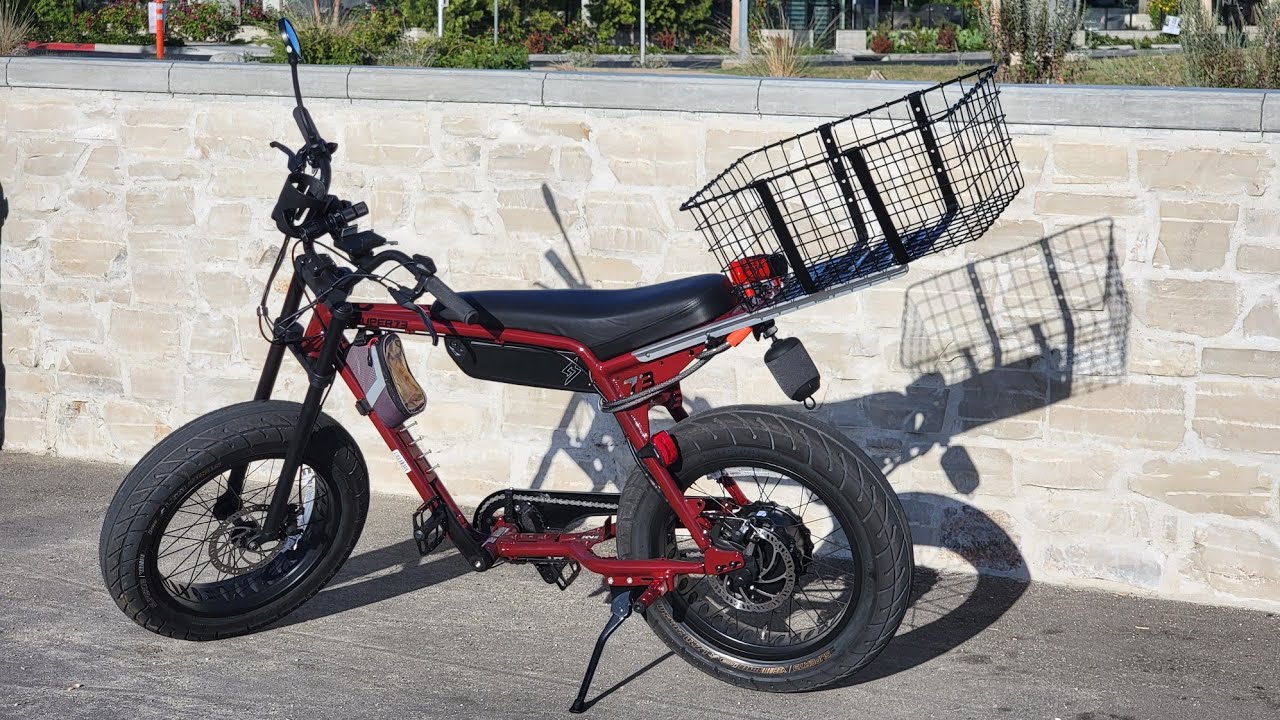 Huge Delivery Basket on SUPER73-ZX bike
