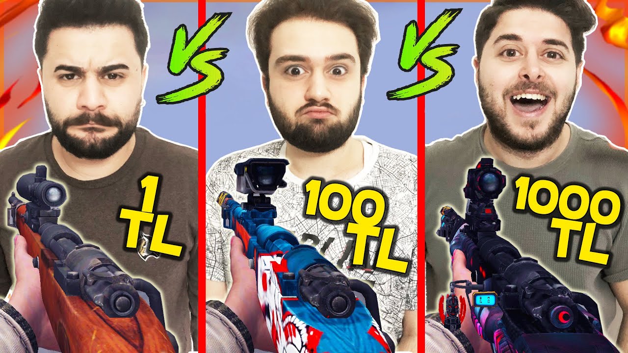 1TL VS 100TL VS 1000TL KAR98 !! ZULA w/ VONS GROWE