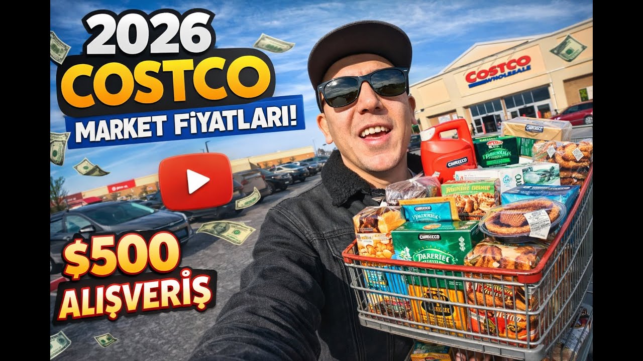 2026’da Costco Fiyatları ŞOK ETTİ! | $500’lık Alışveriş Yaptım 😱