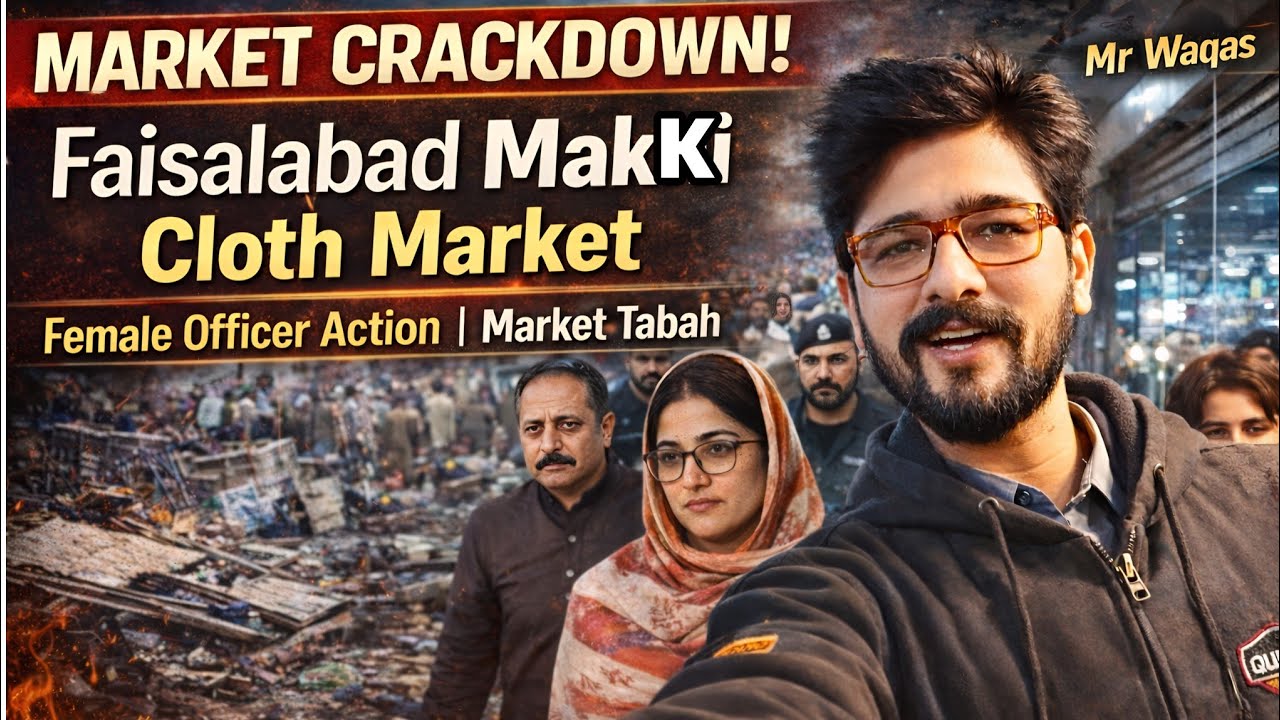 Faisalabad Makki Market Big Crackdown | Female Officer Action | Market Tabah | MrWaqas
