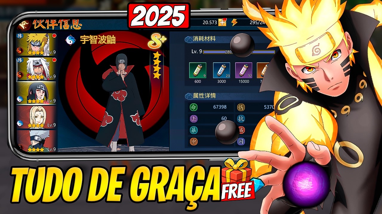THE NEW BEST NARUTO MOBILE GAME OF 2025? Naruto Grandmaster X7Game (3D + Free Packs)